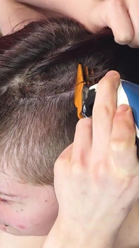 Goth Punk Shaves Her Head