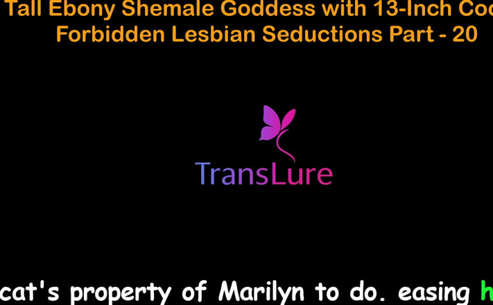 TransLure: História de sexo em áudio inglês Alta deusa transsexual negra com...