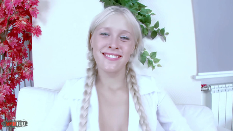 Porn-World: Young Blonde Babe with Pigtails in a Hot Anal Threesome...