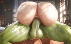 Amazonium - intensa bunda quente e dura saltando no pau monstro - martelando duro, garganta profunda