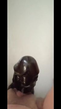 I Play with a Nice Black Dildo, I Rub It Well on My Clit and Then I Put It Inside My Pussy