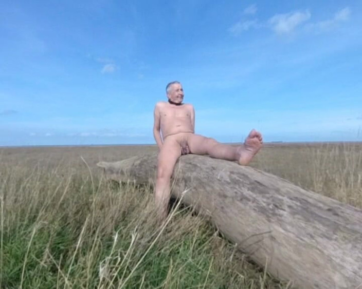 Andy: Posing on a Log