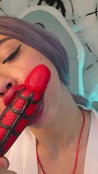 Puv cosplay kikio lutscht deinen riesigen schwanz
