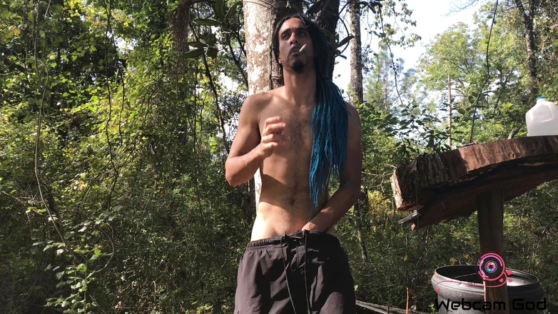 Arthur Eden aka Webcam God: A smoke and jerk w mother nature