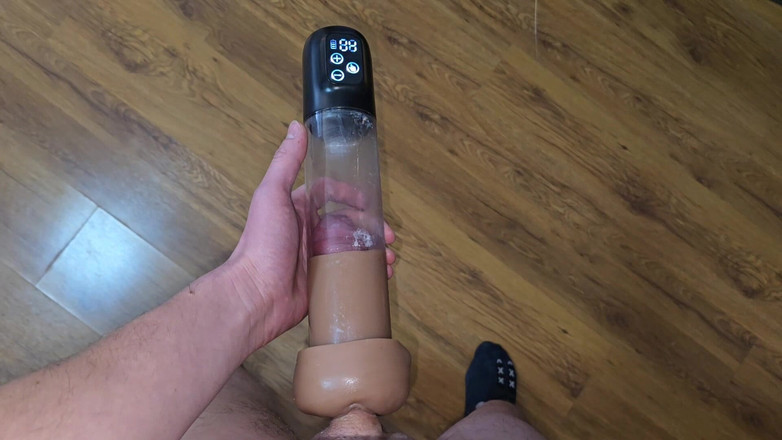 Fap_man93: Dopo L'orgasmo - Pompino Il Mio Cazzo in Una Pompa Del...