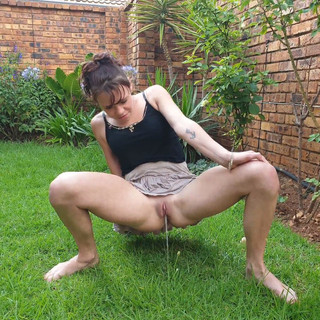 Thumbnail of Sexy Slut Flassing Her Pussy and Pissing