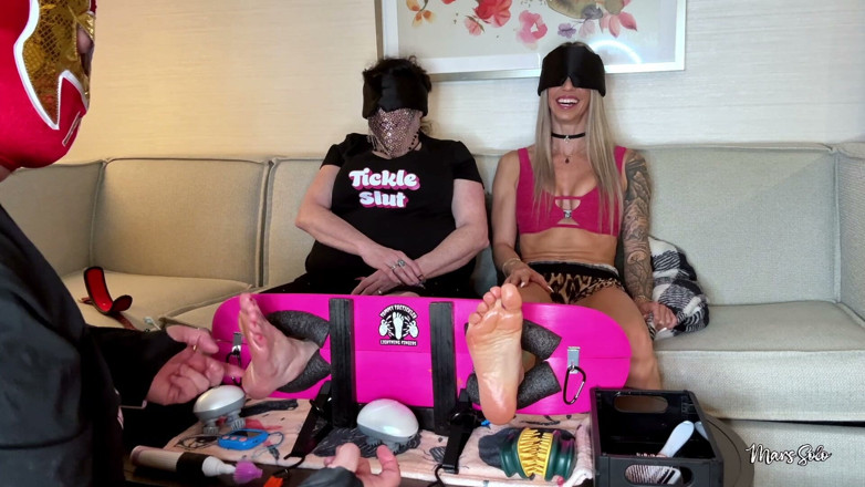 MarsSolo: Guess the Tickle Tool! Bound &amp; Blindfolded Foot Tickling with Mars...