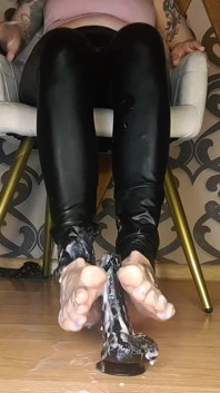 Lady Angela Polish Language Dildo Footjob Bodymilk