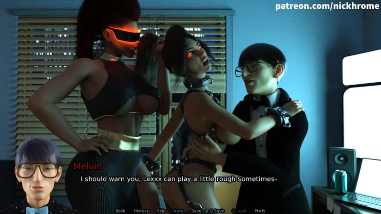 Visual Novels: SexBot 37 - lamiendo coño