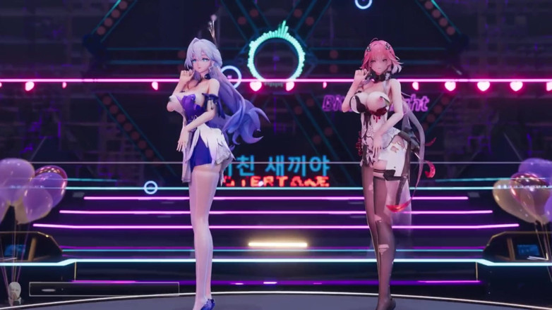 MikuMotion: Dans și lovitură de foarfecă Ming Tide &amp; Battle Double Anal plug...