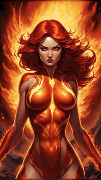 Çıplak magma phoenix lava aura slayt gösterisi