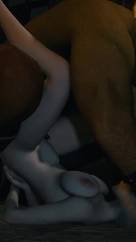 3 boyutlu sevimli elf hatun çıplak büyük yaraklı canavar tarafından çok sert sikiliyor