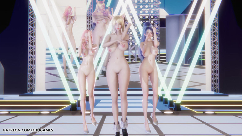 3D-Hentai Games: Red Velvet - Russian Roulette Ahri Evelynn Akali khiêu vũ khỏa...