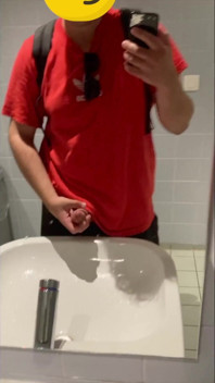 Jacking off in Parking Lot Bathroom in Antwerp