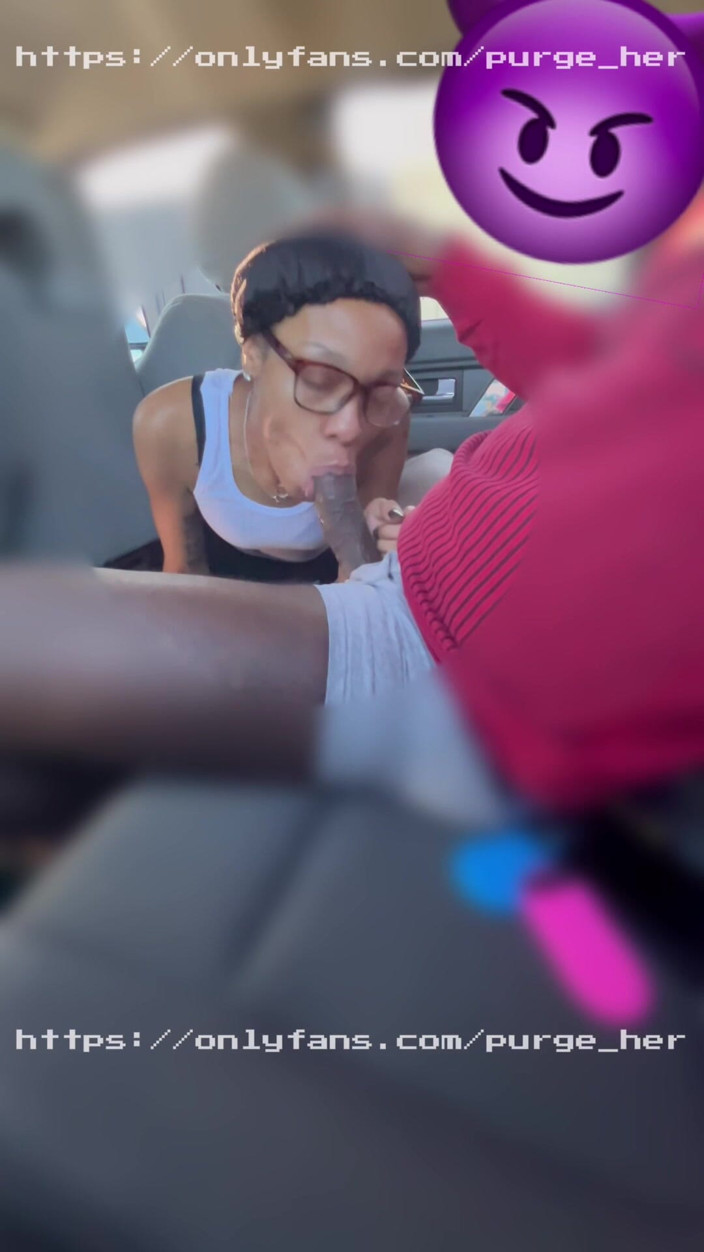 Purge_her: Pretty Four Eyed Girl Gets Cum in Her Mouth