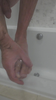 Washing My Feet for My Foot Worshippers