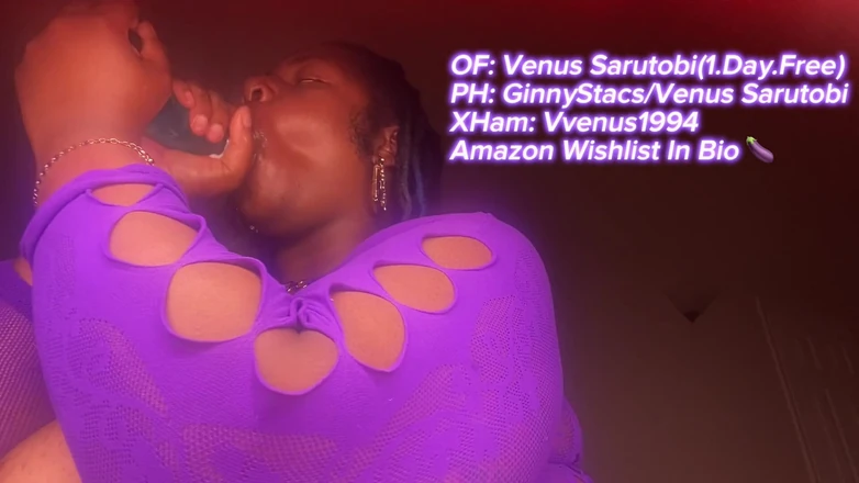 VVenus1994: Ebony BBW Sucking Big Dick Wet and Sloppy Big Titty...
