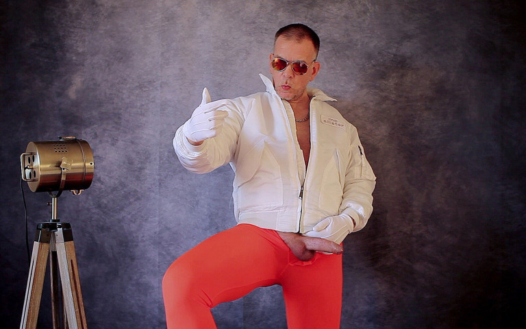 White Alpha and Orange Lycra 4 (Germane_XL) White Alpha and Orange Lycra 4 (Germane_XL)