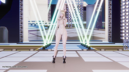 3D-Hentai Games: [mmd] T-ara - 如此疯狂的ahri性感裸体舞蹈英雄联盟成人动漫