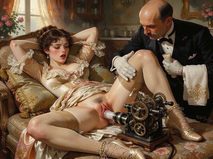 My night collection: 18th-century Technological Invention That Only Upper-class Ladies Could Experience (ai-generated)
