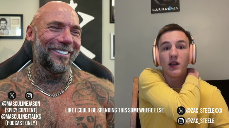 Raw and Uncensored with Masculine Jason: Porn Star Confessions - Zac Steele Episode 190