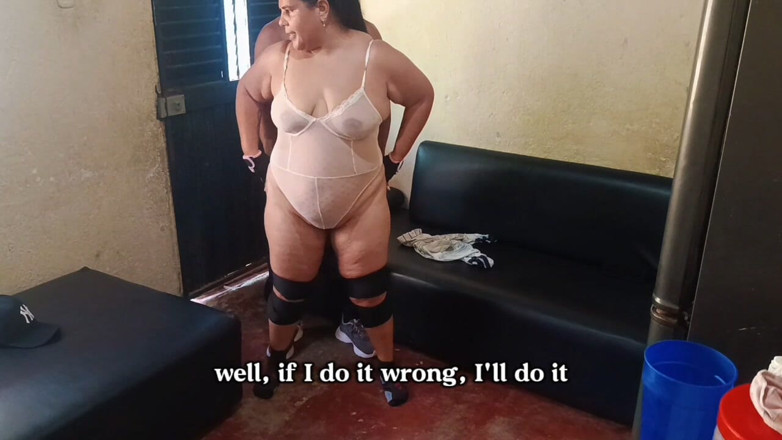 Adribella69: Fat Woman with a Big Ass Seduces the Gym Instructor...