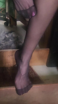 Goode Girl Black Pantyhose Foot Worship POV JOI