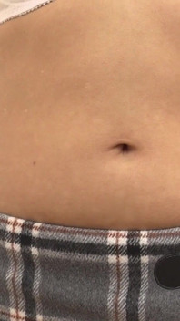 Fuuka Nagano Cleans Her Belly Button with a Cotton Swab