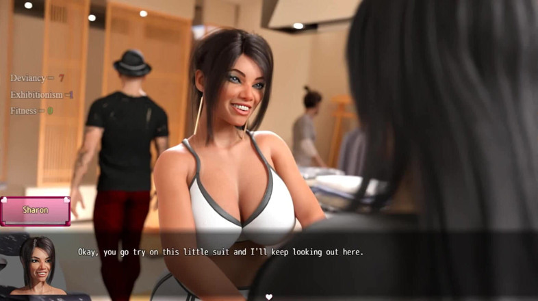 Dirty GamesXxX: Lisa: Dvě sexy zadky v obchodě s oděvy, díl 11