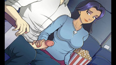 Hentai World: Hexenjägerin guckt film sehr riesig