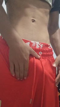Young Man Showing the Volume of His Dick