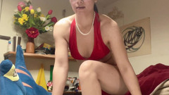 sweethanajapanese: Pissar fitta på toaletten sexig Hana Chan söt tjej liten