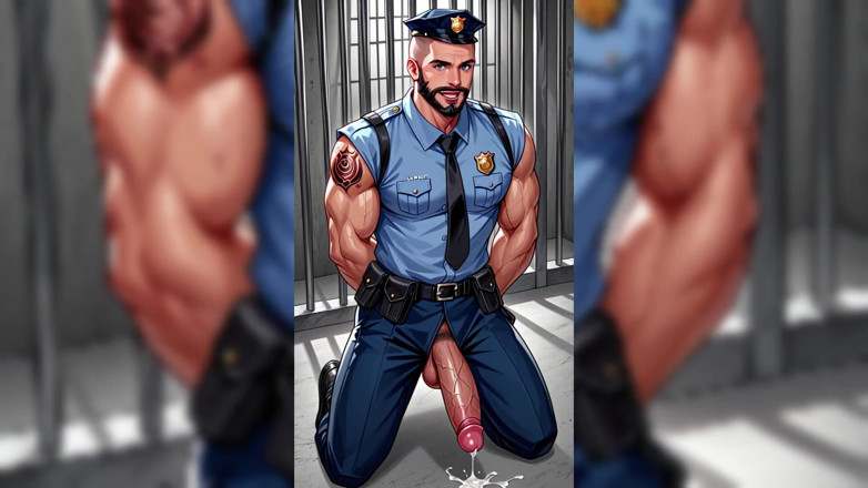 Erotic Man: Ai geile schwule polizeiwache
