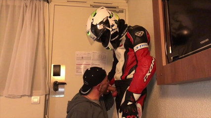 HUMLIATION AND SPANKING PORN: Humiliation at the hotel with fetish outfits biker