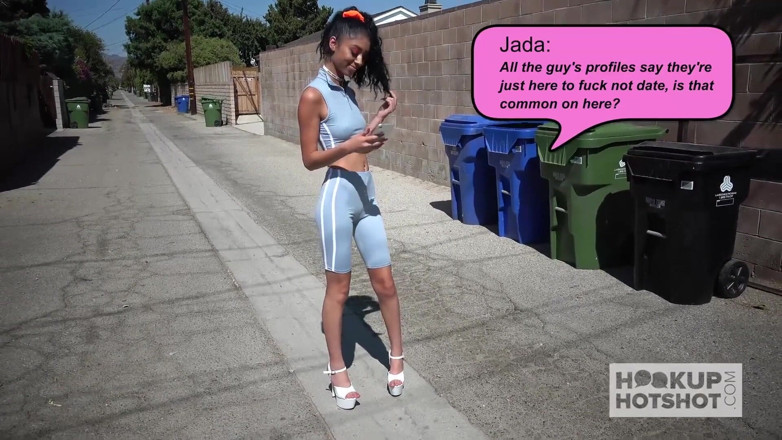 Hookup Hotshot: Exotic teen babe Jada Doll gets her holes used up...