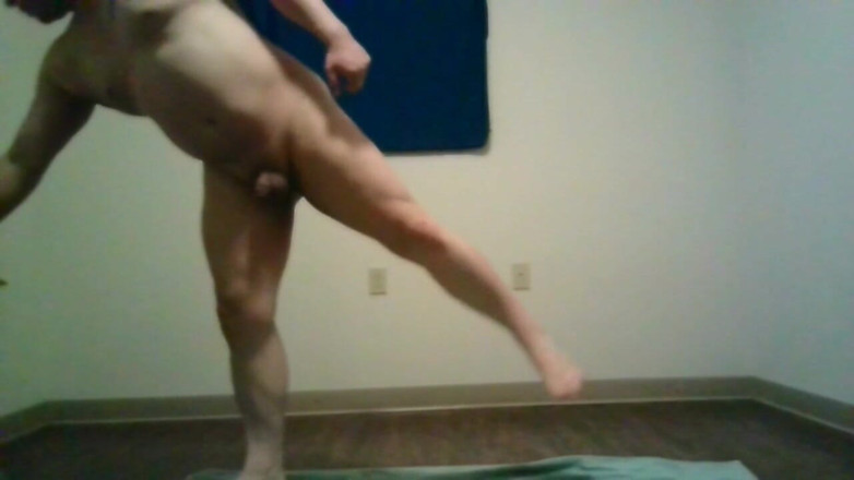 JG Risk: Nude stretching video