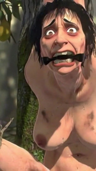 Old Granny Fruit Tree Bondage - Horny & Desperate for Anal