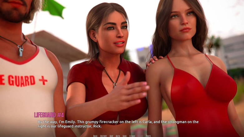 3D Cartoon Porn: 도미노 비치 2: 에밀리와 함께하는 Jhon의 운명적인 나이트 워크