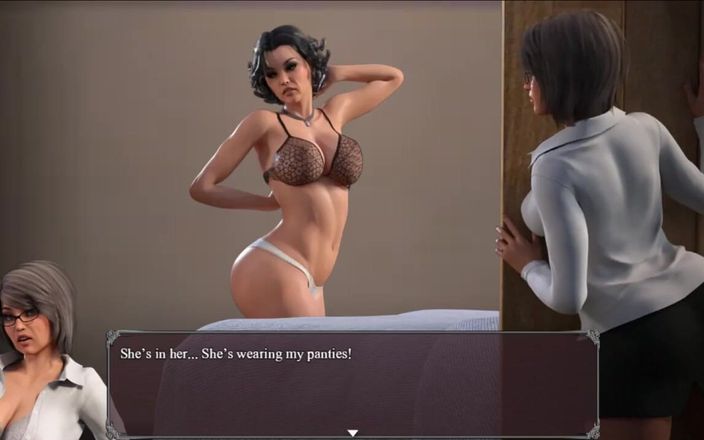 Miss Kitty 2K: Şehvet salgın - lezbiyen orta yaşlı seksi kadınlar yatak odamda oynuyor -...