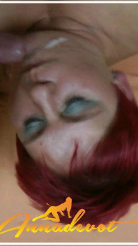 Cumshot in Detail - Big Cock Cums a Fat Load of White Gold All Over My Face and Into My Mouth