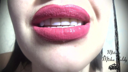Goddess Misha Goldy: Fetiche por brilho labial rosa-dourado e adoração