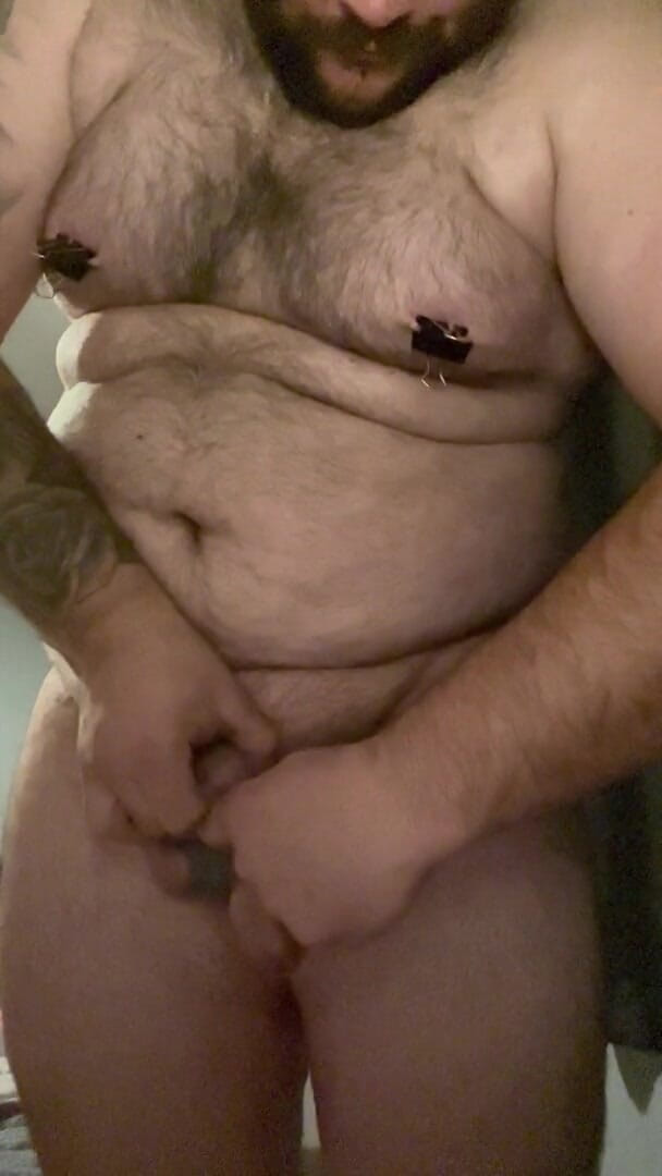 Shaun Cbt: 各种乳头夹在鸡巴束缚之上的球