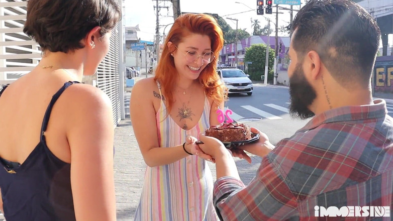 Lady Snow Brasil: Birthday Surprise! Fucking with a Couple of Friends