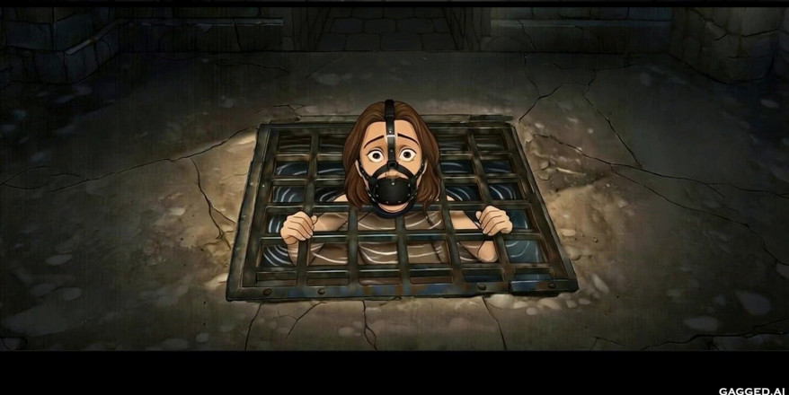 Gagged AI Cartoons: Doamnă în roșu