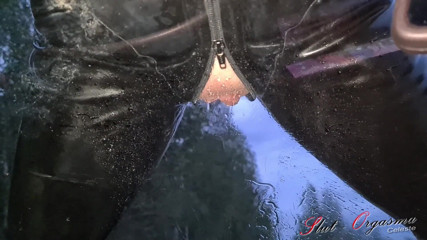 Slut Orgasma Celeste: Slave Slut-Orgasma Celeste making a dirty mess on the car...