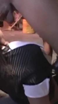 An Entire Gang of Strong Black Guys Surround a Brunette MILF and Fuck Her Raw