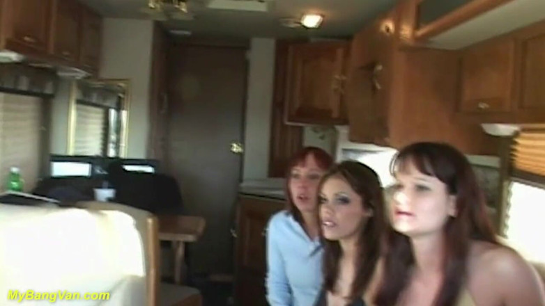 My Bang Van: Crazy girls rough bang van party banged