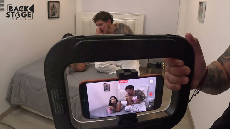 LustHub: Behind the Scenes: Brother-in-law Accompanies Me to See a Porn...