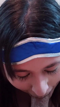 Kitana Sucks a Juicy Cock