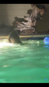 Between Two Days of Shooting I Got to Spend the Night Playing in a Warm Las Vegas Pool and Sipping a Daiquiri